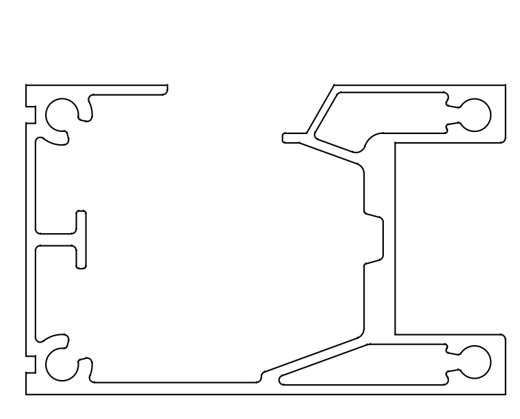 鋁型材定制開模平移電動門鋁型材-工業鋁型材1