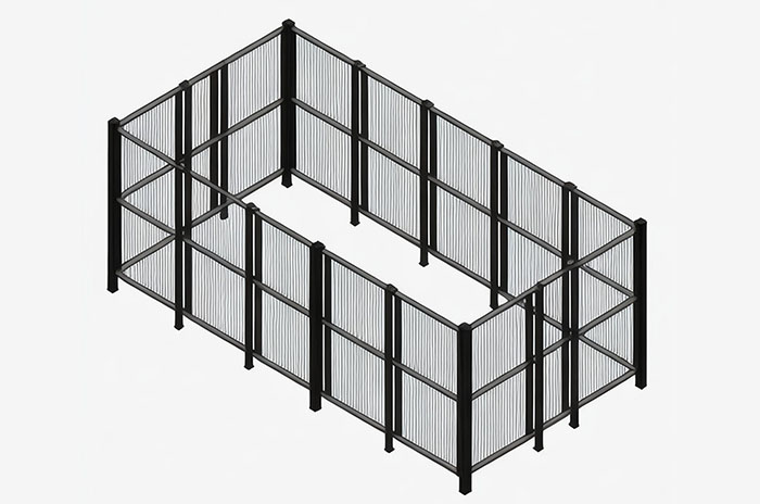 鋁型材定制開模工業圍欄鋁型材
