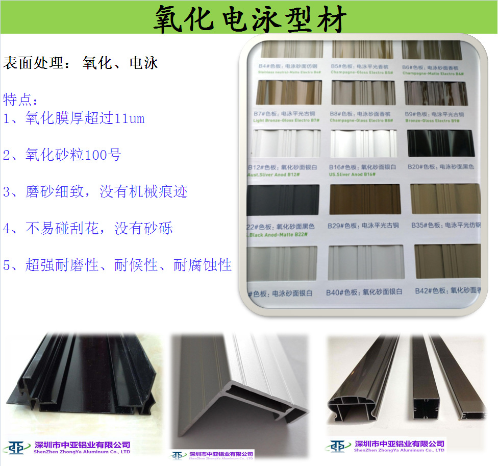 氧化電泳型材 氧化電泳型材